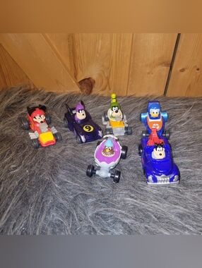 Mickey & The Roadster Racers Diecast Cars Set Of 6 Disney Mattel